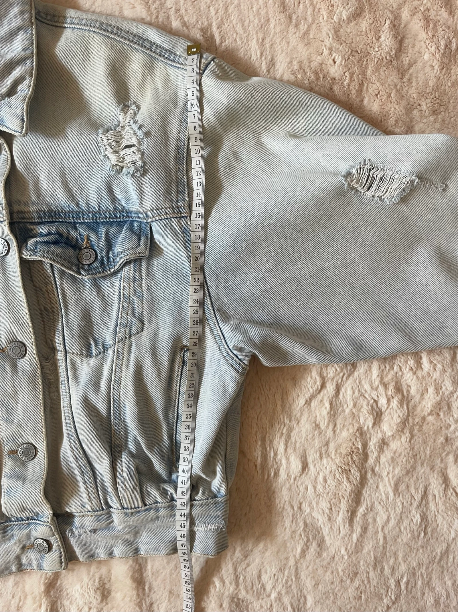 Veste en jean oversize Pull&Bear XS bleu clair – photo 6